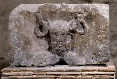 Capital of the Nautes Pillar depicting Cernunnos by Gallo Roman